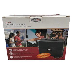 Roadpro 12V All-Purpose Portable Stove for Camping Tailgating Trucking RPSC-197